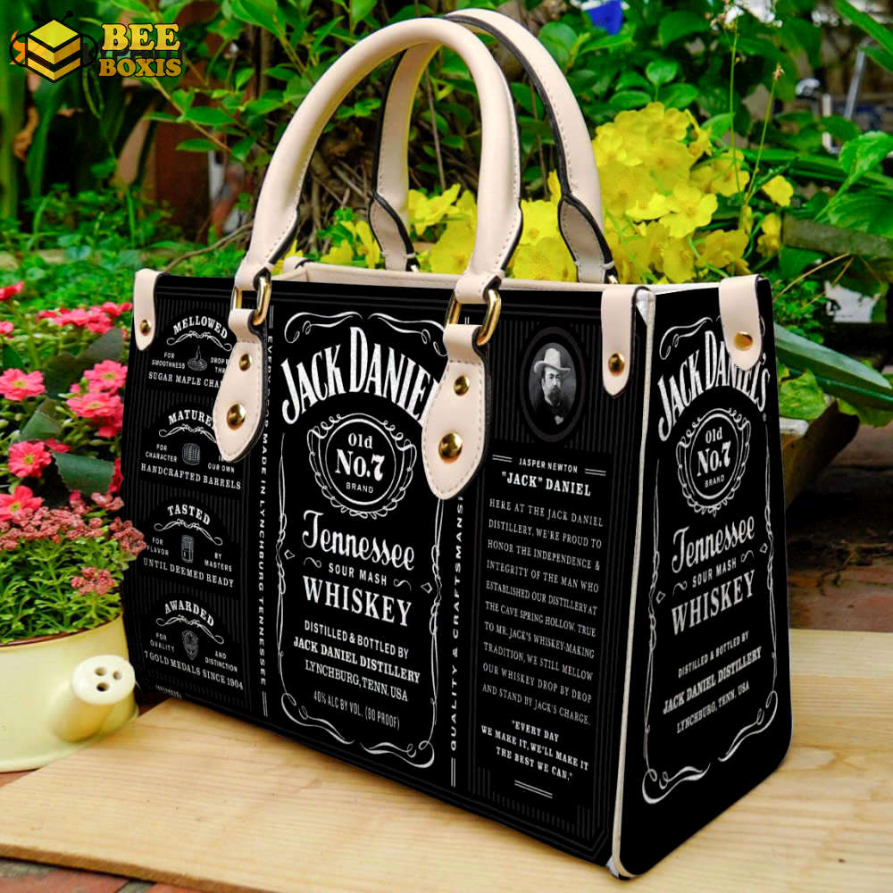 Jack daniel leather handbag for women gift