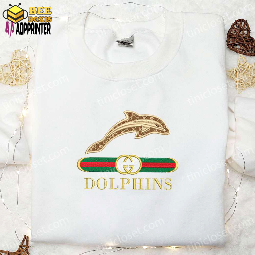 Jacksonville dolphins x gucci embroidered shirt & hoodie: perfect ncaa sports gift