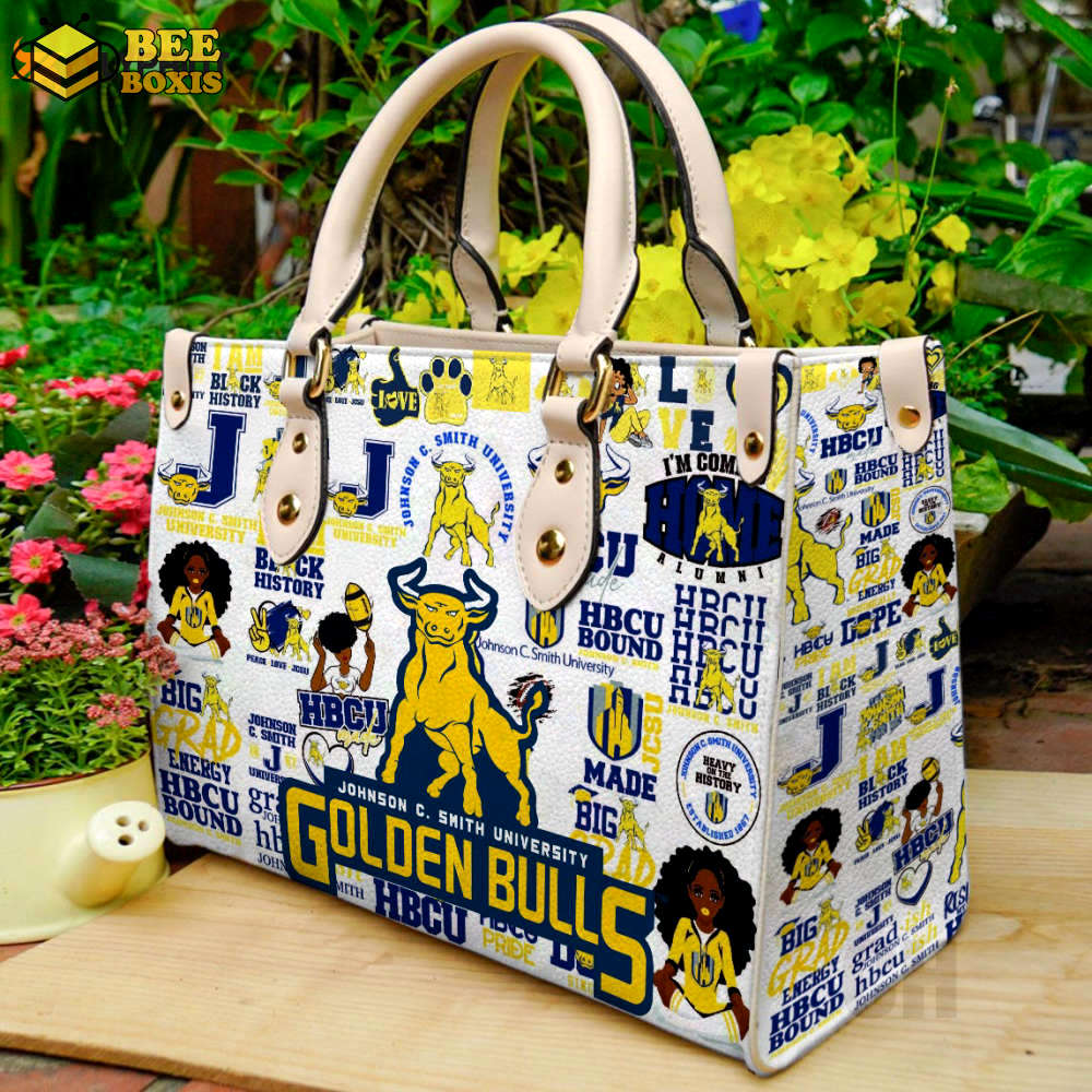 Johnson c. smith leather handbag gift for women