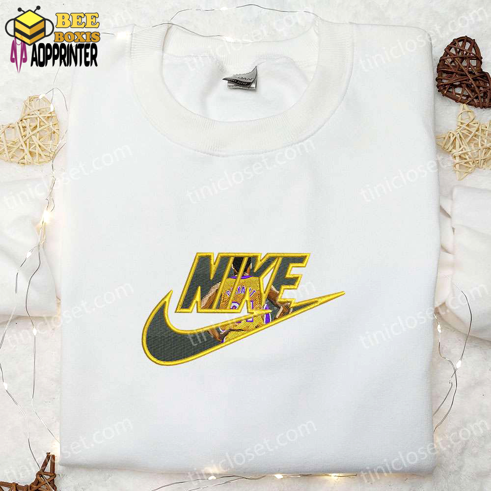 Kobe bryant x nike embroidered shirt – nba sports & celebrity hoodie