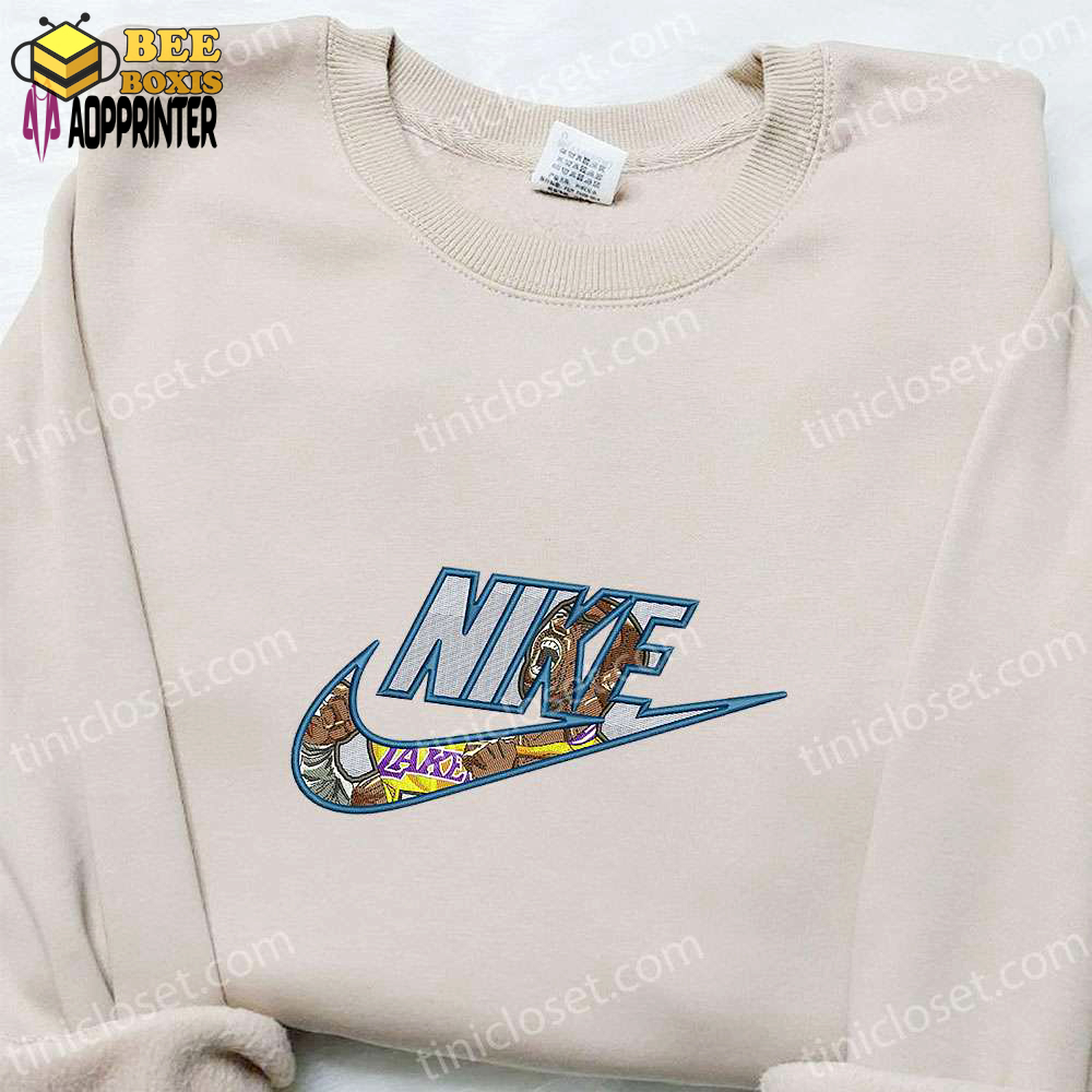 Lakers x nike embroidered shirt & nba sports hoodie: best gift ideas for basketball fans