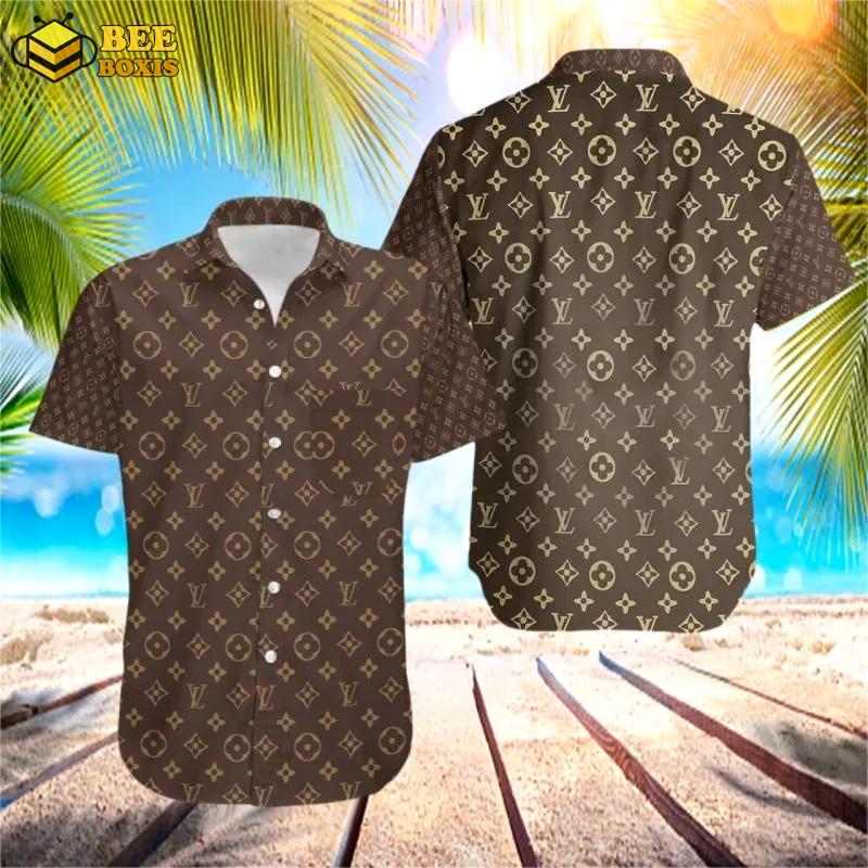 Louis vuitton brown hawaii set luxury brand fashion for men