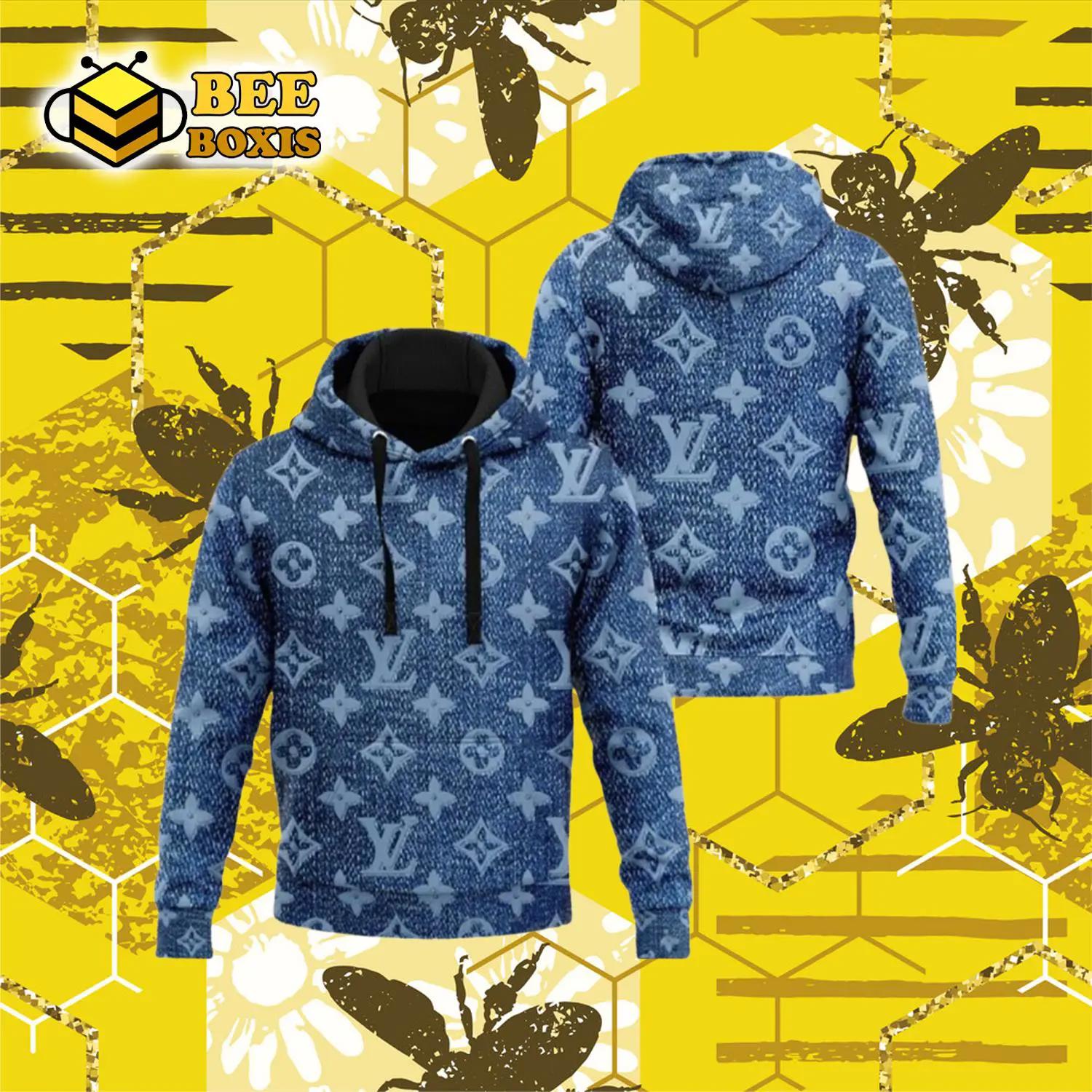 Louis vuitton denim hoodie lv luxury clothing clothes outfit for men