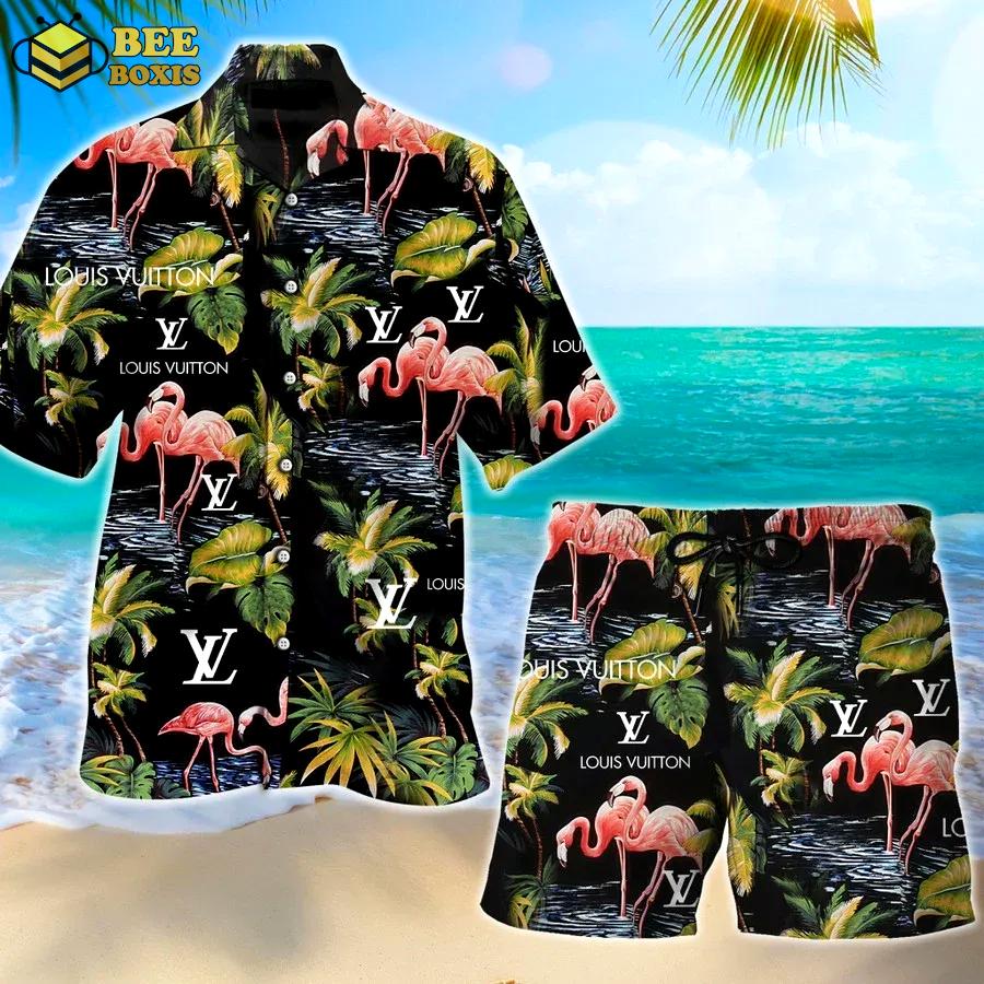 Louis vuitton flamingo hawaii set luxury brand fashion for men