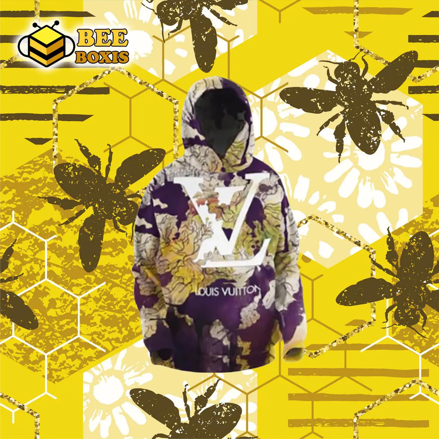 Louis vuitton flower hoodie luxury brand clothing clothes outfit for men