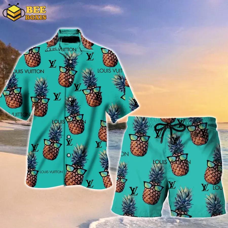 Louis vuitton pineapple hawaii set luxury brand fashion for men