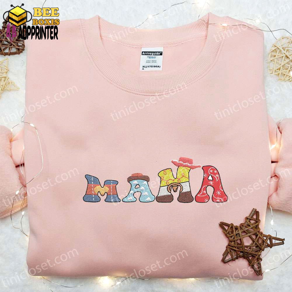 Mama toy story embroidered shirt disney cartoon hoodie & mother’s day t-shirt