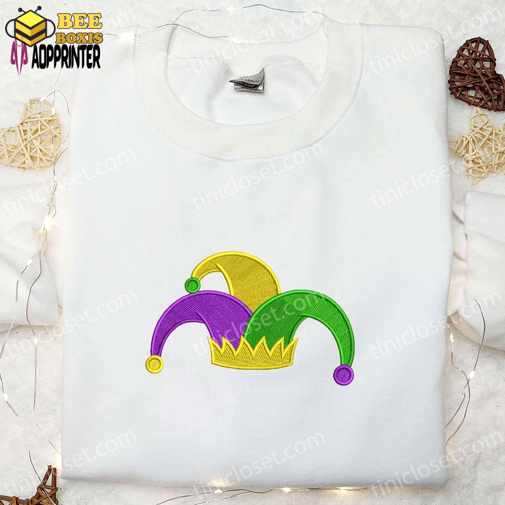 Mardi gras jester hat shirt & holiday hoodie – best gift ideas!