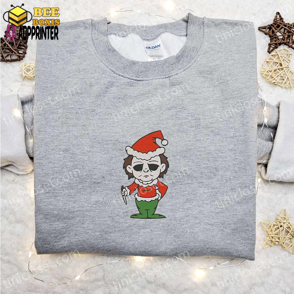 Michael myers christmas sweatshirt: horror movie hoodie – best gift idea for christmas