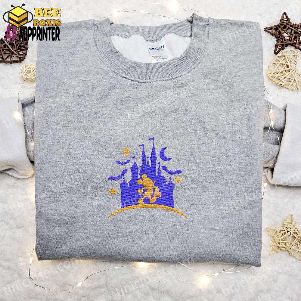 Mickey mouse castle hoodie & disney character halloween t-shirt: best gift ideas for family