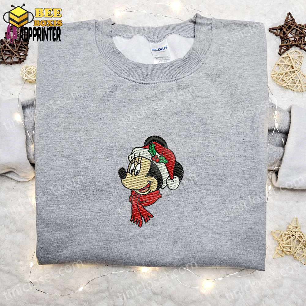Minnie mouse christmas shirt & disney characters hoodie – best family christmas gifts