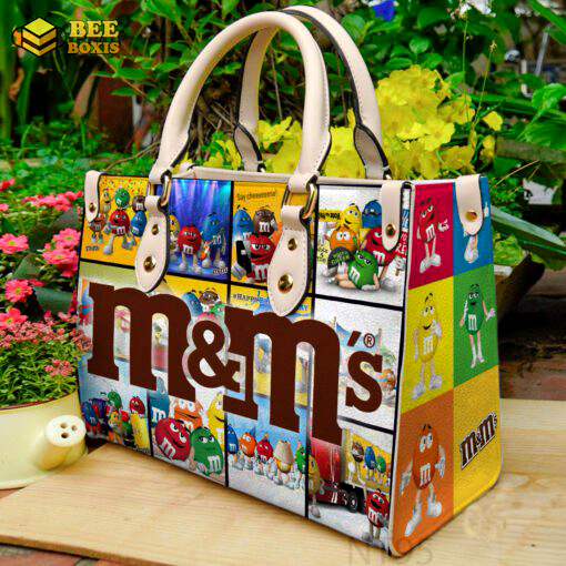 M&m leather handbag gift for women