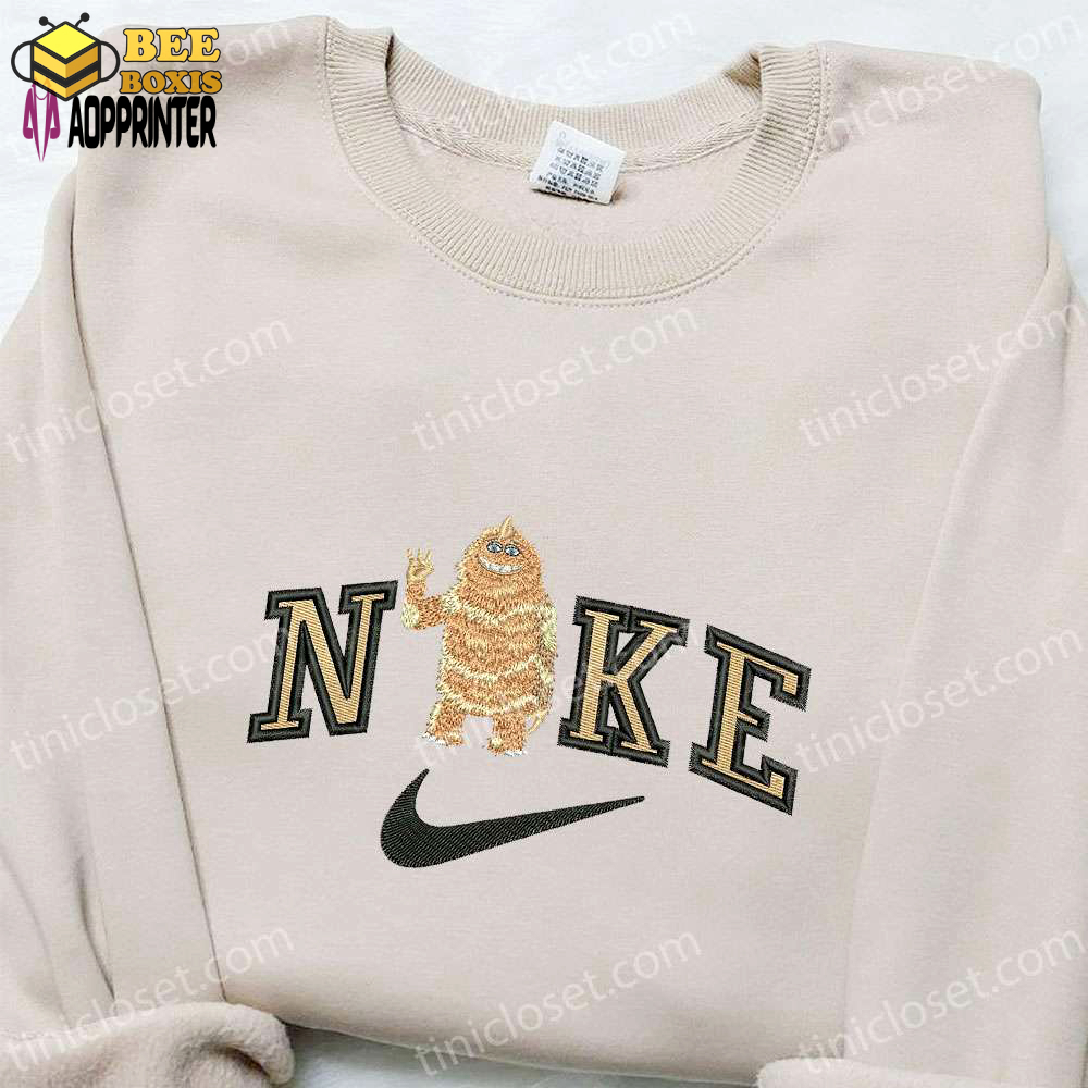 Monster x nike embroidered tshirt: nike-inspired shirt perfect family gift