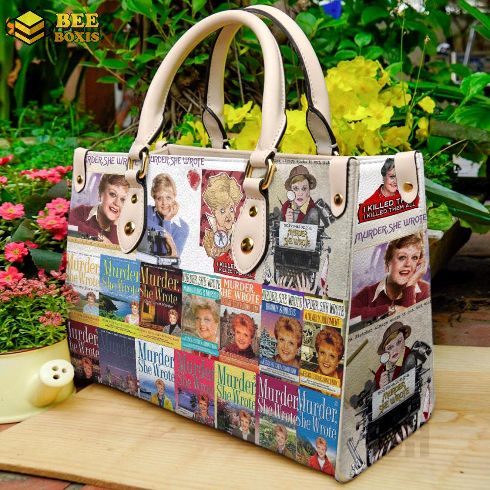 Murder she wrote leather bag for women gift