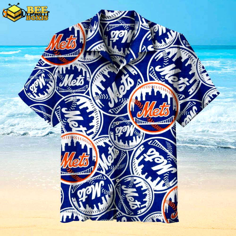 New york mets nostalgic classic hawaiian shirt