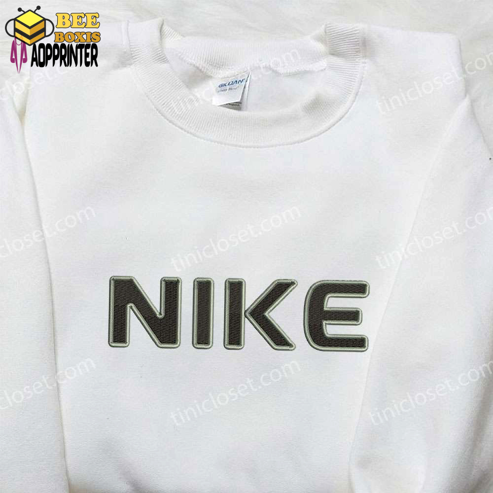Nike inspired embroidered shirt: perfect family gifts for style & sports enthusiasts