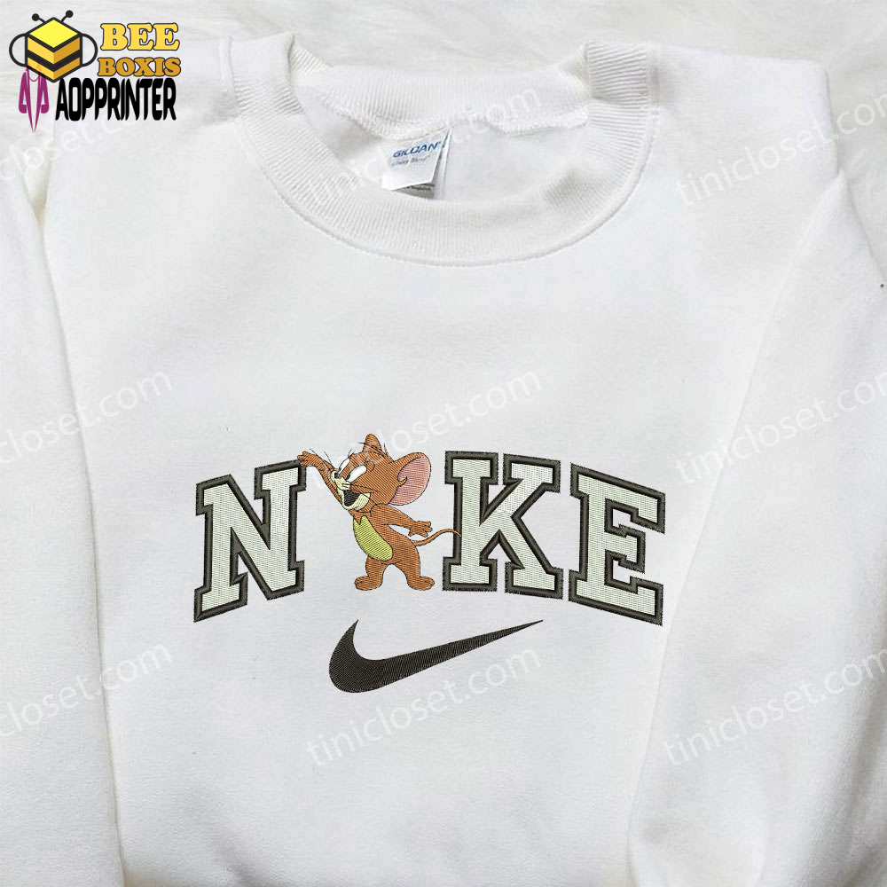 Nike x jerry embroidered shirt – cartoon inspired stylish nike shirt