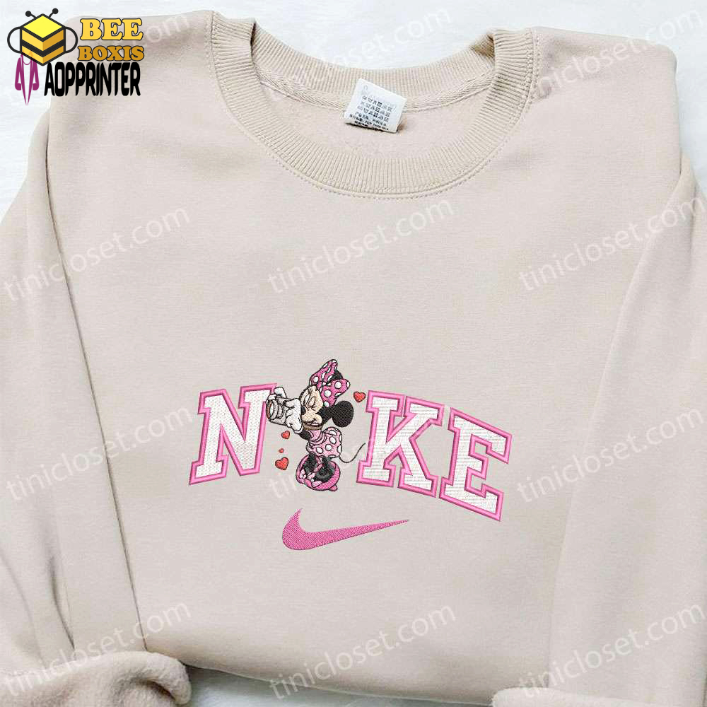 Nike x minnie camera hearts shirt & disney characters hoodie: best valentine’s day gift ideas