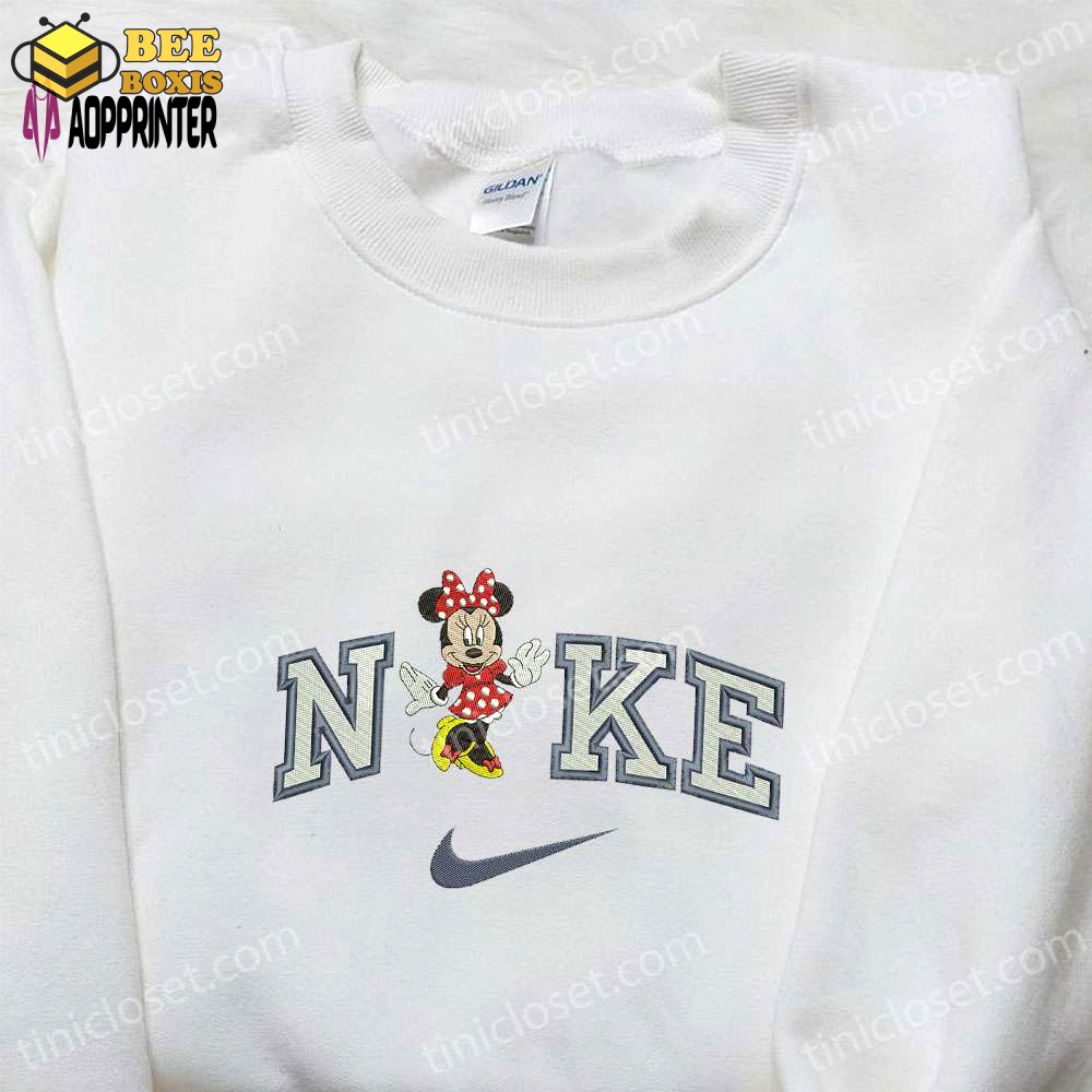 Nike x minnie mouse embroidered hoodie & sweatshirt: disney characters inspired apparel