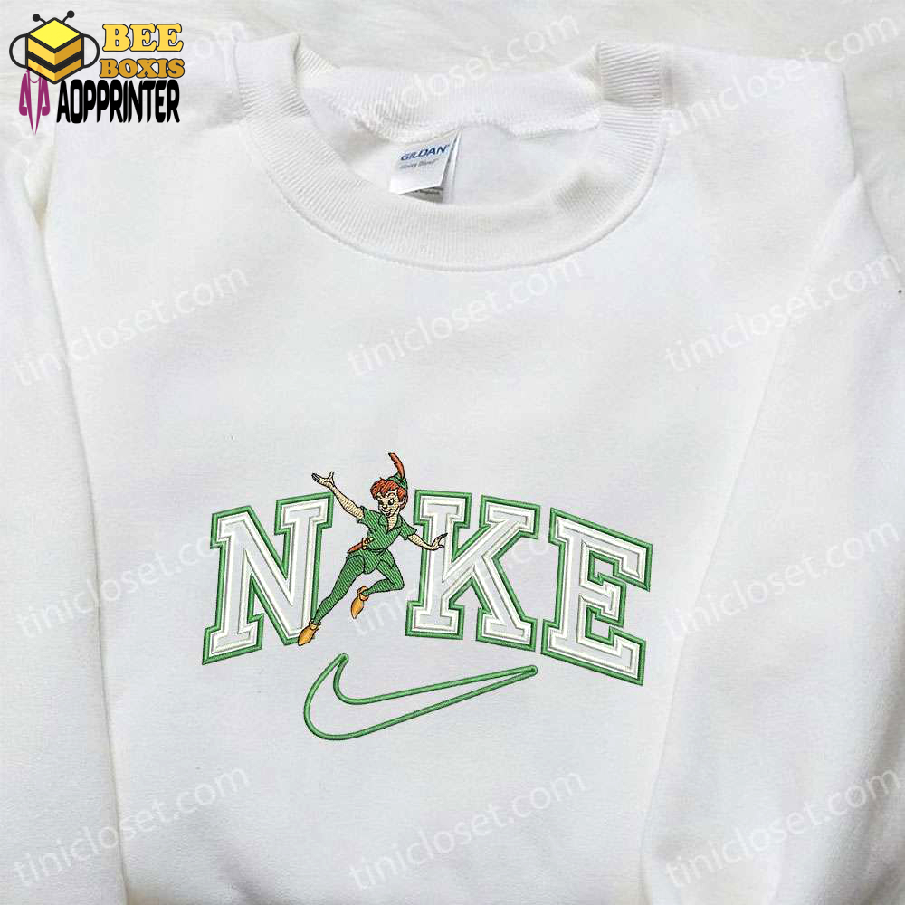 Nike x peter pan embroidered shirt: disney characters & inspired t-shirt