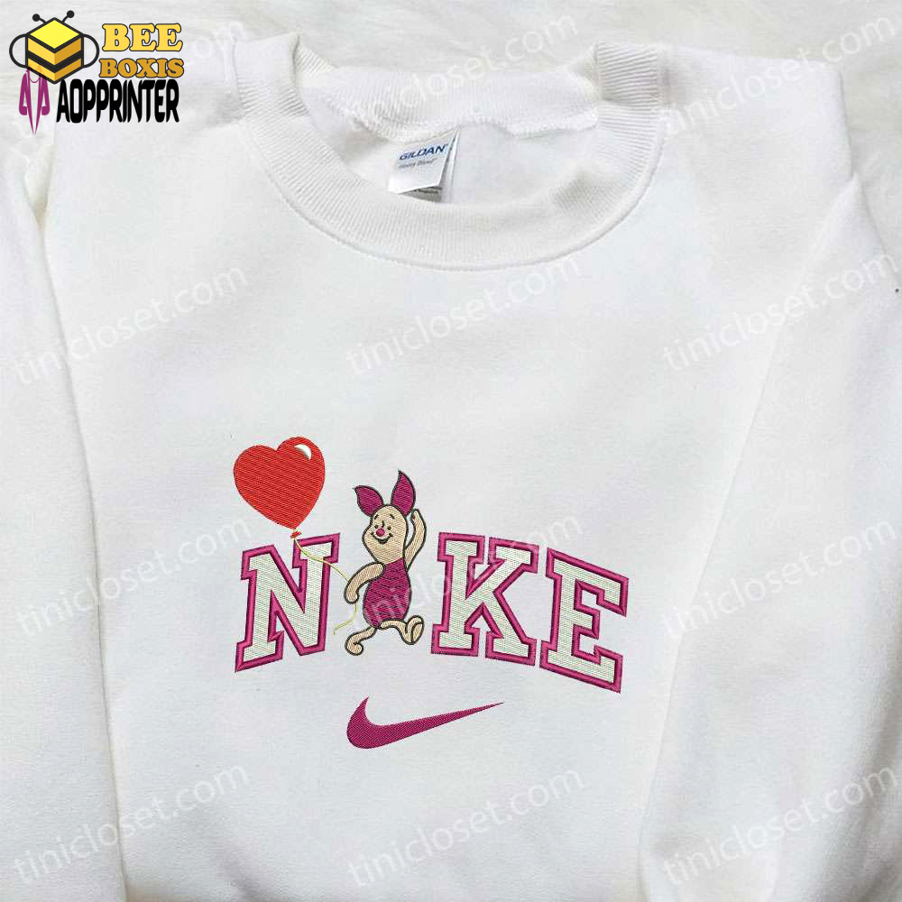 Nike x piglet balloon cartoon embroidered shirt disney characters t-shirt
