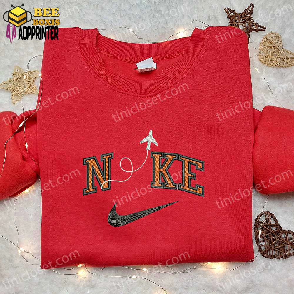 Nike x plane embroidered shirt: transportation-inspired t-shirt