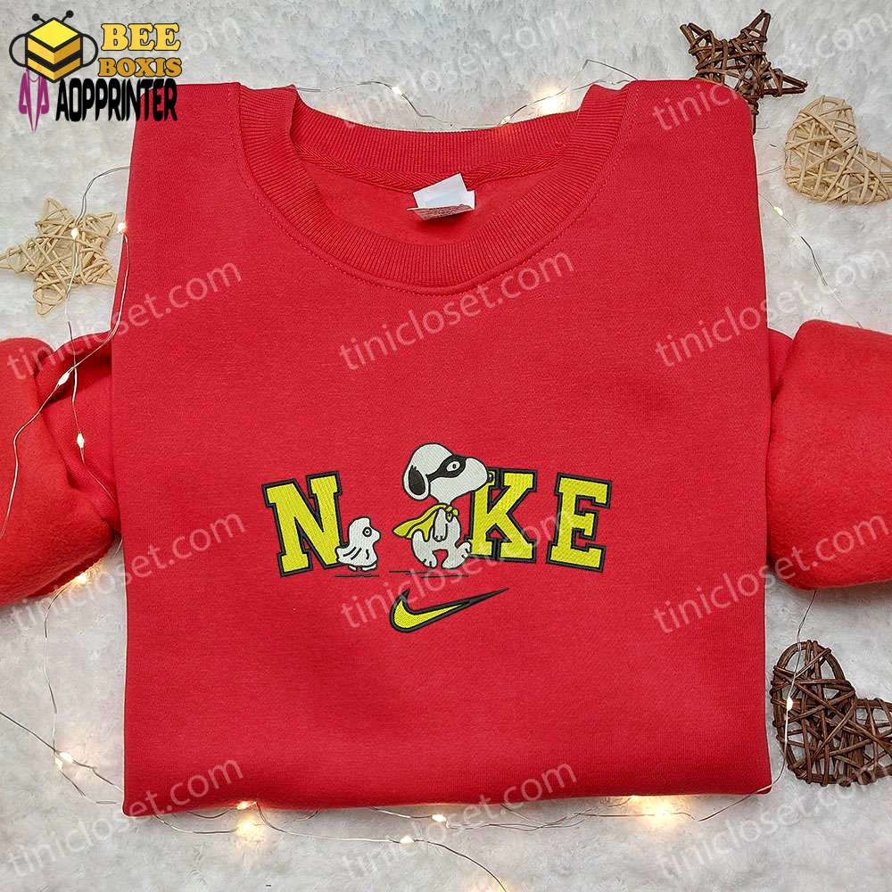 Nike x super snoopy embroidered sweatshirt & hoodie: cute halloween designs & custom t-shirt