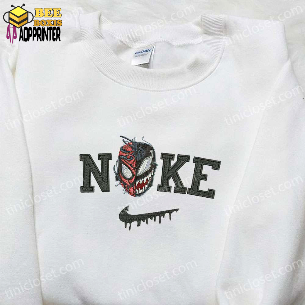 Nike x venom embroidered shirt – spooky halloween sweatshirt & inspired hoodie