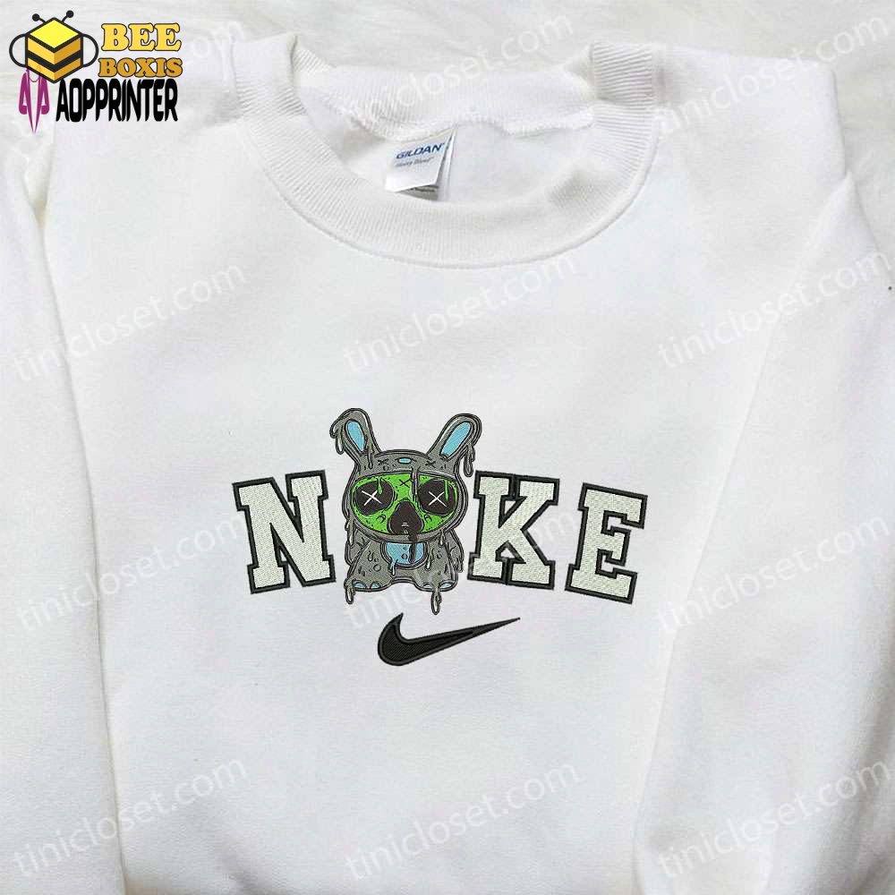 Nike x zombie stitch embroidered sweatshirt: disney halloween hoodie & inspired shirt