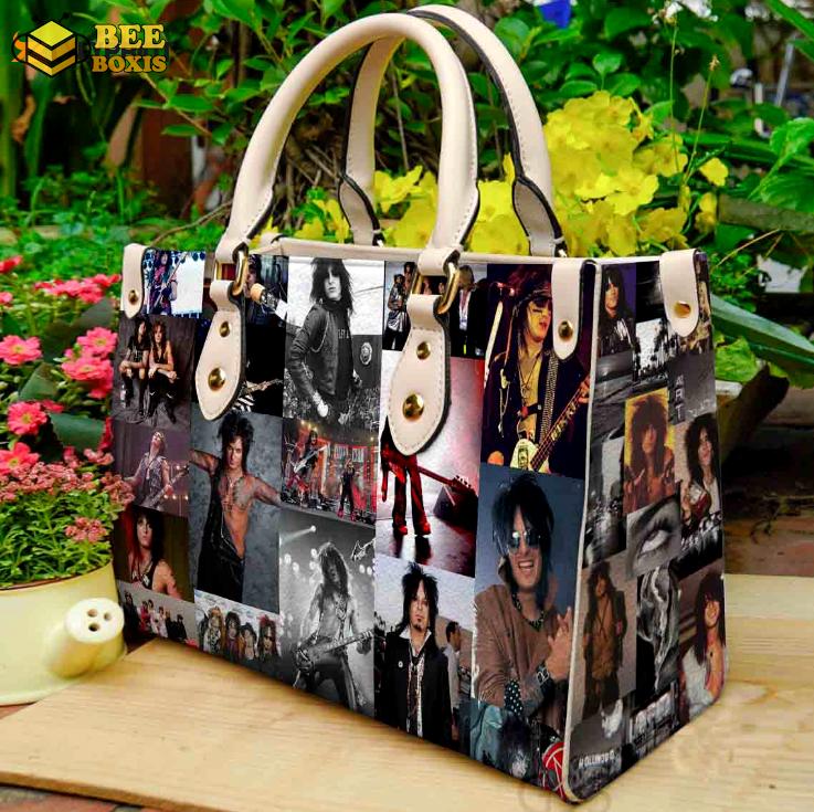 Nikki sixx leather handbag