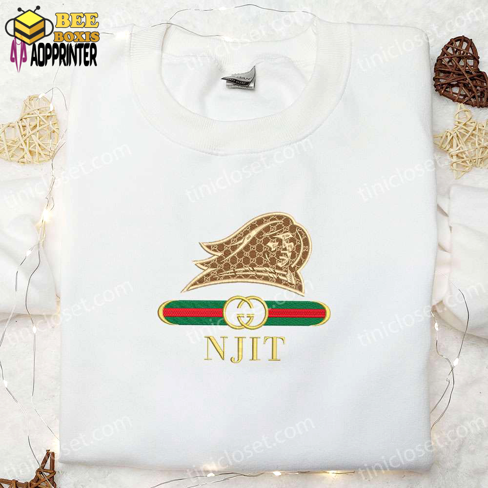 Njit highlanders x gucci embroidered shirt & ncaa sports hoodie – best gift idea