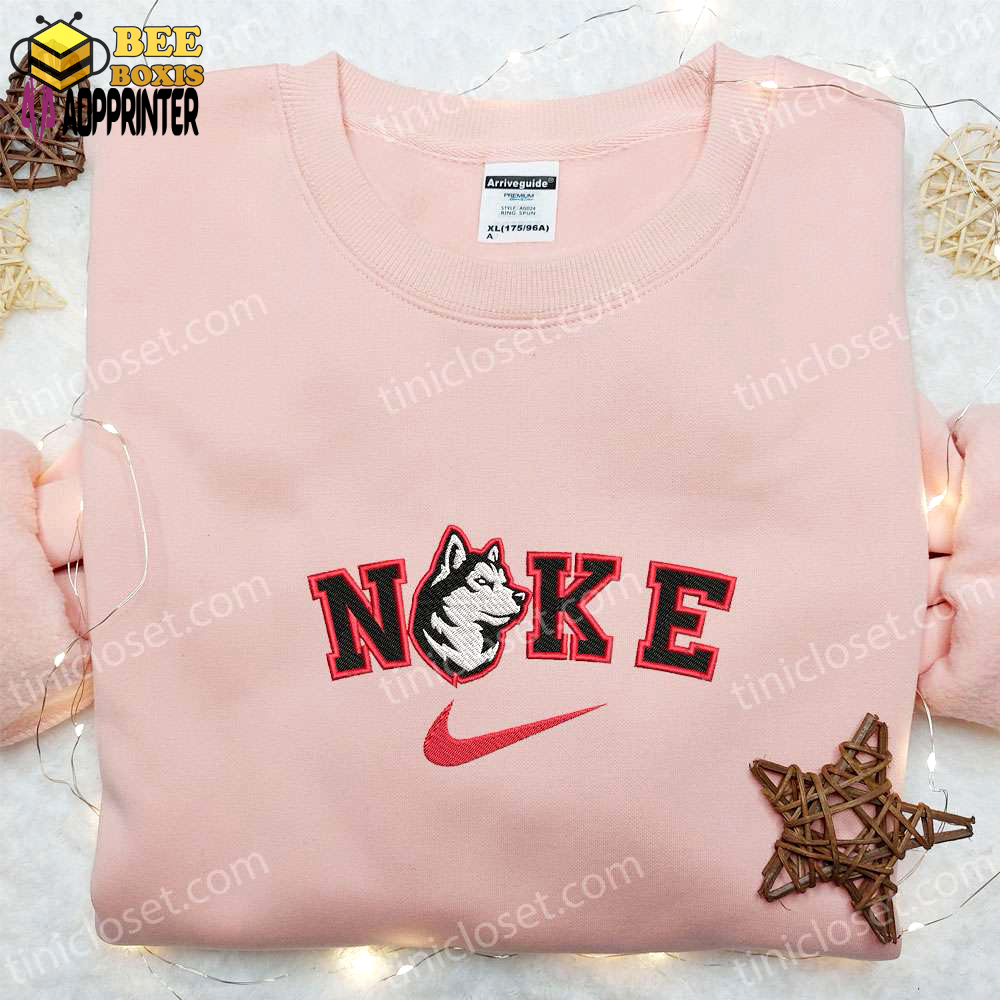 Northeastern university huskies x nike embroidered shirt & hoodie: ultimate ncaa sports gift idea