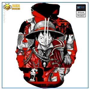 One piece hoodie: captain luffy