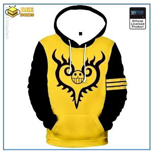 One piece hoodie: corazon jolly roger