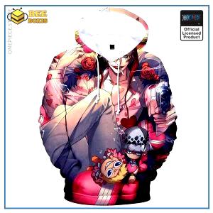 One piece hoodie: corazon law & doflamingo