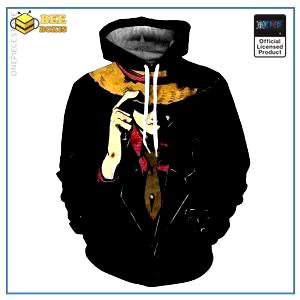 One piece hoodie: serious luffy