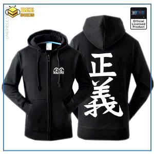 One piece zipped hoodie: marine