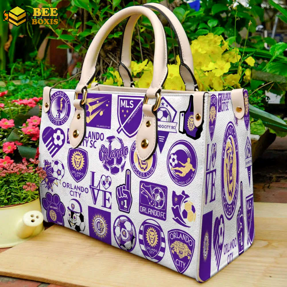 Orlando city leather handbag gift for women