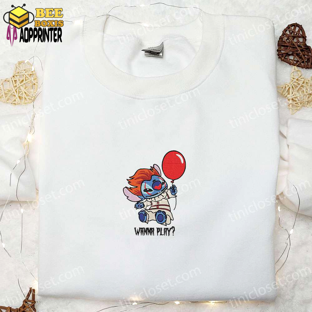 Pennywise wanna play shirt & disney characters hoodie: best halloween gift ideas