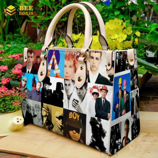 Pet shop boys 3 leather handbag gift for women