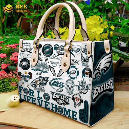 Philadelphia eagles leather handbag gift for women