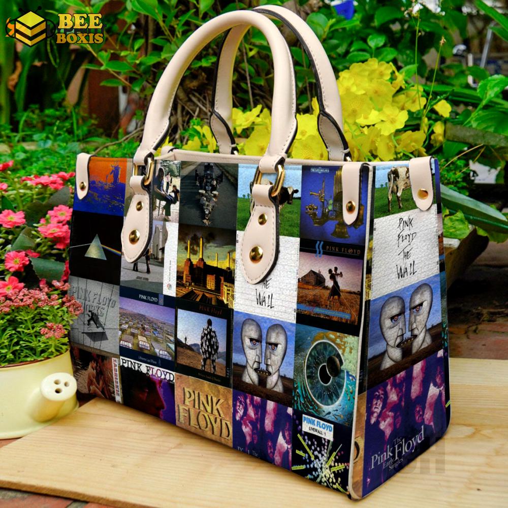 Pink floyd leather handbag