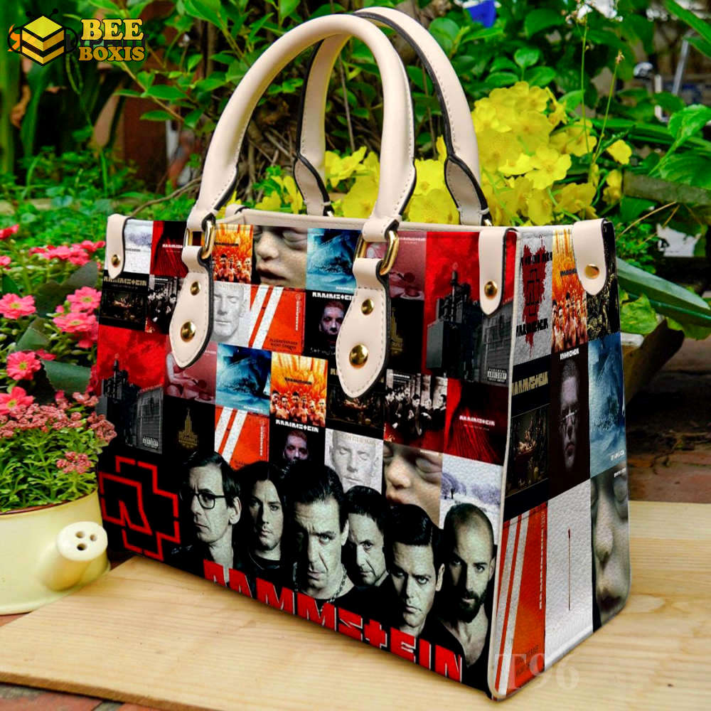 Rammstein leather handbag for women gift