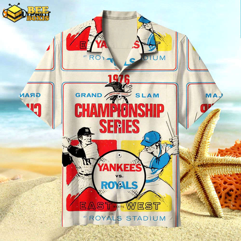 Retro kansas city royals hawaiian shirt