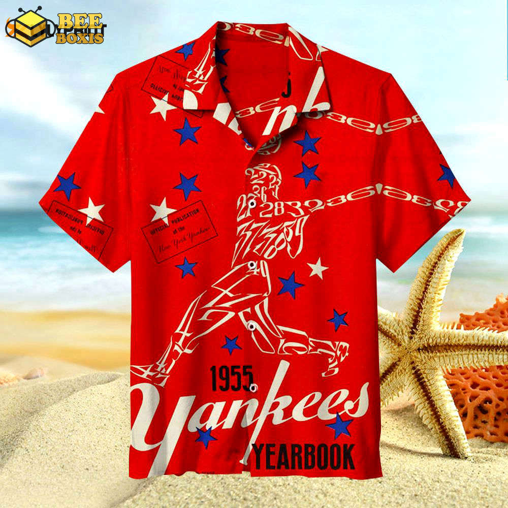 Retro new york yankees hawaiian shirt summer gift for men women