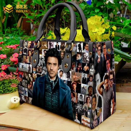 Robert downey jr leather handbag for women gift