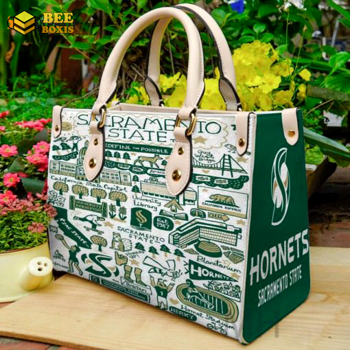 Sacramento state hornets leather handbag gift for women
