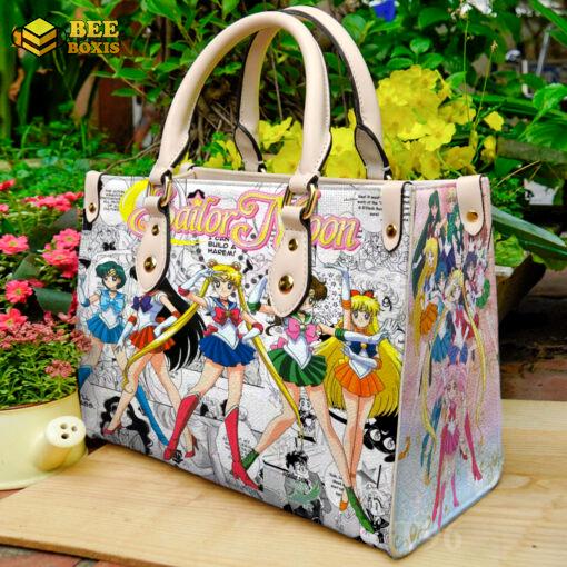 Sailor moon leather handbag gift for women