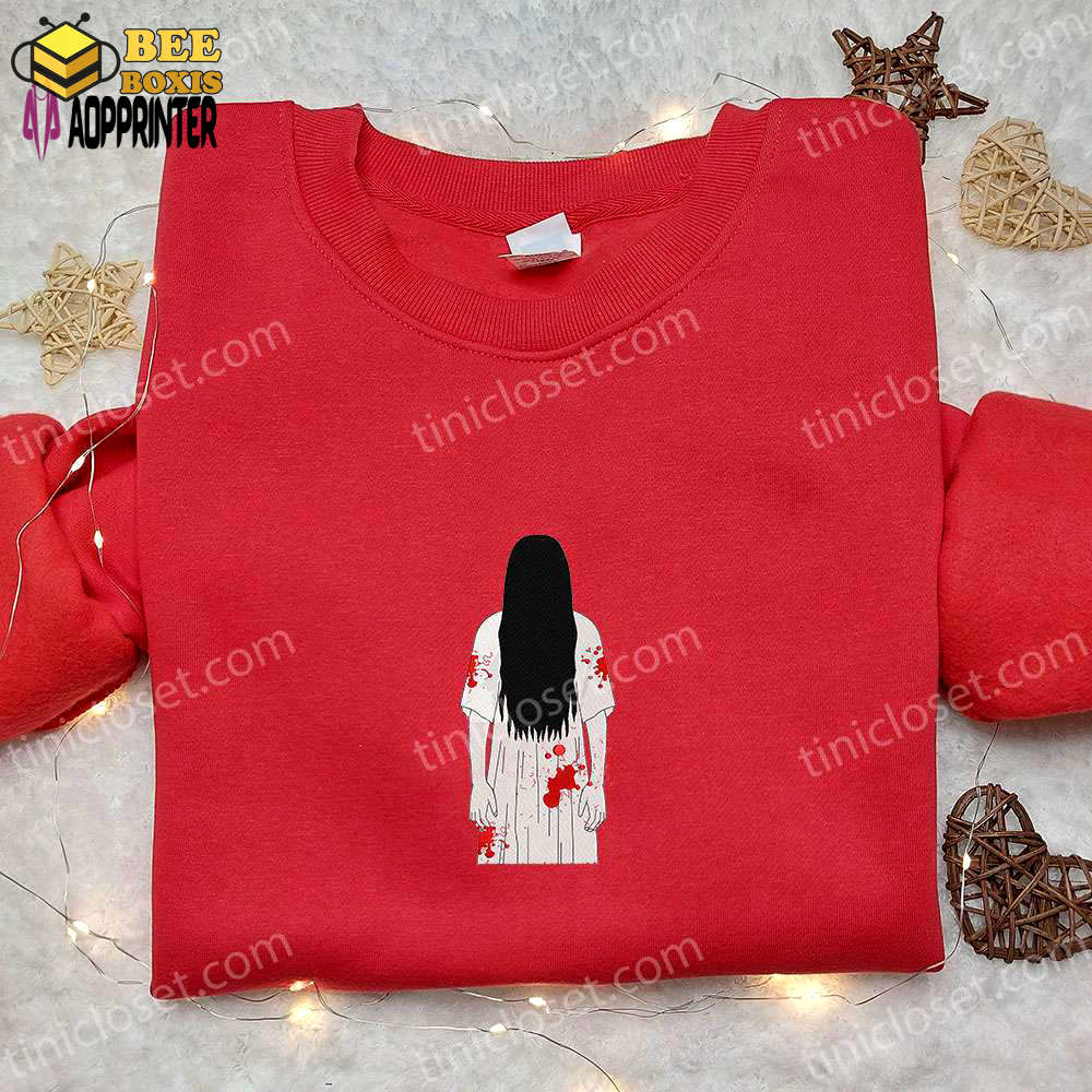Samara embroidered shirt & horror movie sweatshirt: best gift ideas
