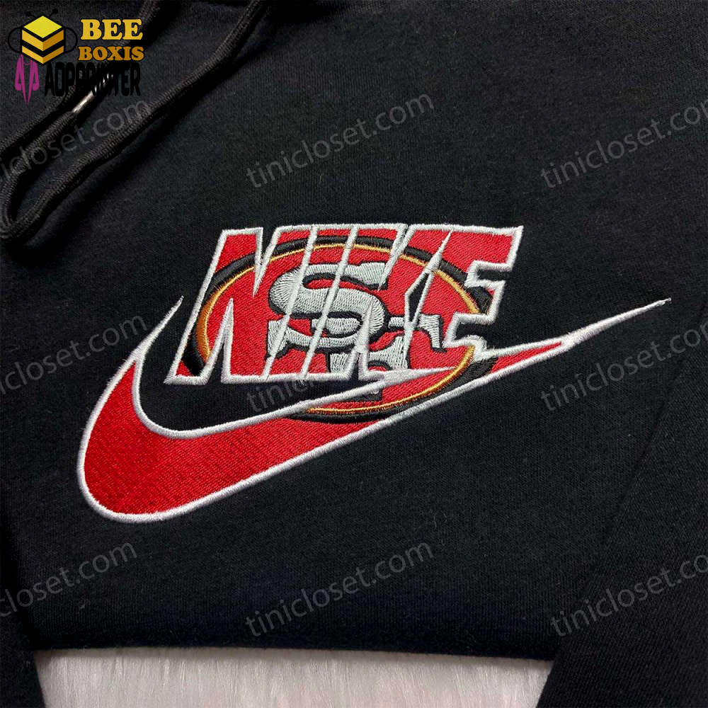 San francisco 49ers x nike embroidered shirt – official nfl fan gear